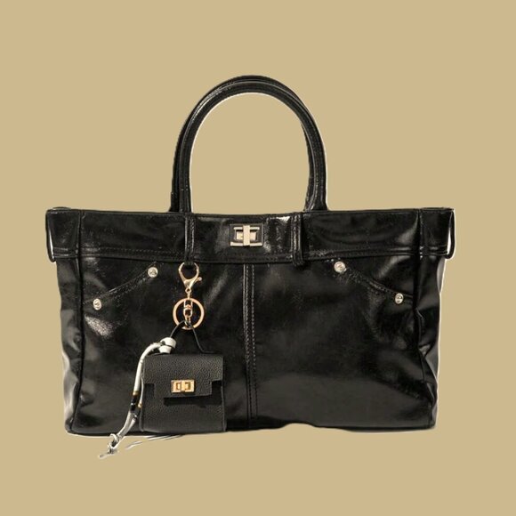 Mini Handbag Coin Purse Earphone Holder Bag Charm and Twilly Scarf - Picture 2 of 7